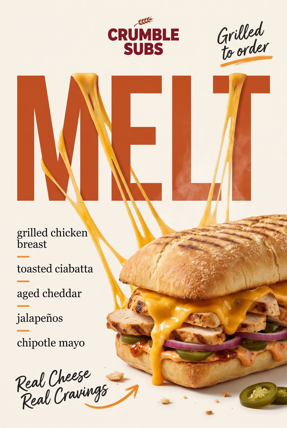Melt — grilled sub